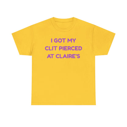 Clit Piercing Cotton Tee