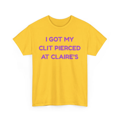 Clit Piercing Cotton Tee