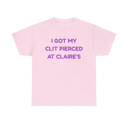 Clit Piercing Cotton Tee