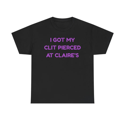 Clit Piercing Cotton Tee