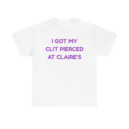 Clit Piercing Cotton Tee