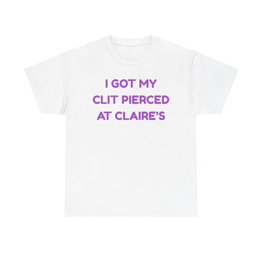 Clit Piercing Cotton Tee